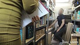 Cheated with Warehouse Worker for Hard Fucking