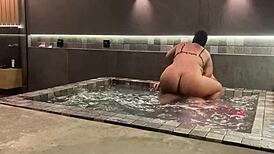 Brunette Amateur Screams As I Thrust Hard Into Her Big Pussy From Behind