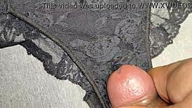 I Came On My Best Friend's Black Lace Panties