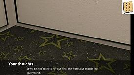 wvm 60 zoe teases with subtle moves in homemade anime clip