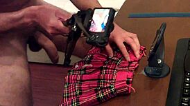 my first fetish video with cumshot and skirt