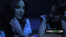 perv stepdad drills her best friend kelsey kage lily moon