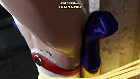 her holes are begging for that big milf dick in 3d animation. futanari creampie porn hits hard!