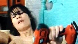 milf experiences extreme anal pleasure using dildo and baseball bat for drilling.