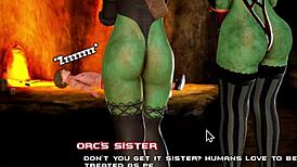 A cute mistress orc appears in breeding island episode 23