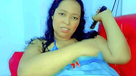 squirt milf deisyyeraldine fingers her wet pussy till she squirts, her natural tits bouncing and big ass craving cock.