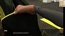 wvm 60 zoe teases with subtle moves in homemade anime clip