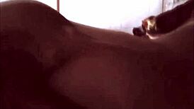 Amateur couple's steamy hotel blowjob on vacation