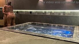 Brunette Amateur Screams As I Thrust Hard Into Her Big Pussy From Behind