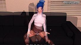 Hot Teen 18+ Gets Cum in Wet Horny Mouth After Anal Sex in Acting Lessons.