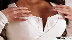 ember craves maximo's thick cock for deep anal action in tushy