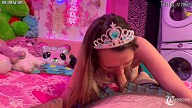 Stepsister Mia Kay Teases with Her Cute Skills