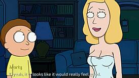 Rick and Morty parody with Beth's AI-generated wild antics