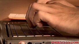 euro gay twinks play with their uncut cocks threesome