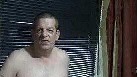 shy gay amateur masturbates naked by the window at home