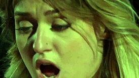 Busty office babe soaked in cum on tits after wild banging!