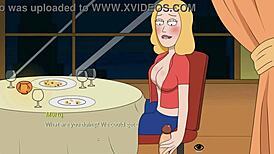 Rick and Morty parody with Beth's AI-generated wild antics