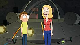 Rick and Morty parody with Beth's AI-generated wild antics
