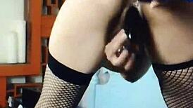 milf experiences extreme anal pleasure using dildo and baseball bat for drilling.