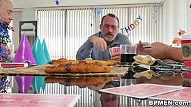 Akira Shell gets bent over and fucked by old guy while grandpa watches in shock