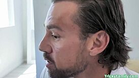 Tiny pornstar Hermione in pool with friend