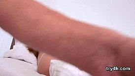 lovable teen sucks cock in pov and gets tight slit drilled