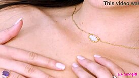 Glamorous Brunette Poses Naked in Close-Up Photoshoot