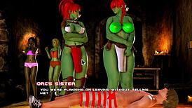 A cute mistress orc appears in breeding island episode 23