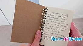 Stepsister asks, Want to see my dirty diary?