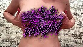 Step Sister Plays With Brother's Cock And Foreskin At Night Annycandy Painboy