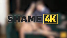 in this shame4k scene, neighbors explore good relations, getting caught with natural big tits and hairless pussy