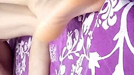 Vietnamese couple shares intimate moments in a quiet home setting