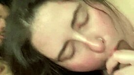 ella works ezekiel’s cock with such wet sucking skills