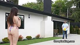 Hammering Bikini Babes Pussy And Huge Tits