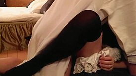 Casual cosplay sex with cute Japanese couple