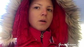 Young russian girl waits for visa in st petersburg public park