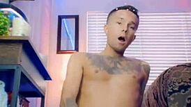 Adorable Twink Spanks Tight Ass with Dildo