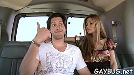 Gay Hunk Sucking Cock in POV Blowjob Before Interracial Anal Fucking