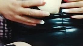 Follower watches live ass licking and fucking