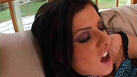 Hell Yeah! Girl Power in Volume 1 Scene 5 with Sexy Lesbian Fingering on the Sofa