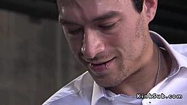 ebony slave gagged on that huge monster cock 😈