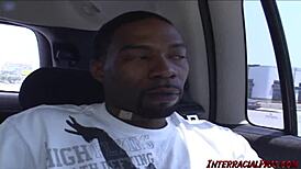 pretty girl ann gets her ass double fucked hard by big black cocks. interracial threesome action.