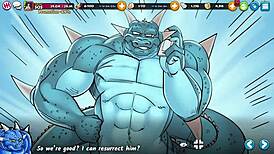 In this hentai, the girl says, I want to blowbang these big cocks.