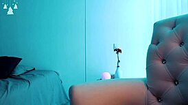 holy crap, check out the curves on this cosplay webcam chick in lingerie