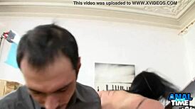 intense ass fucking during photoshoot with hot natural melanie.