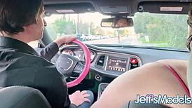 Stranded Crystal Blue gets picked up by chubby chaser