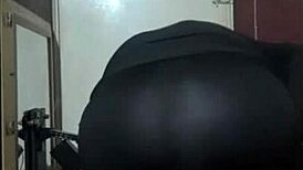 This sissy crossdresser enjoys masturbation and anal sex in a homemade setup