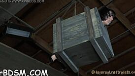 The Punishing Playgirl Endures Drawings and Toys in BDSM Session.