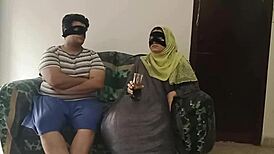 Sexy neighbor gets fucked hard on the sofa