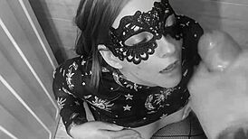 Russian Beauty in Stockings Devours Massive Cocks